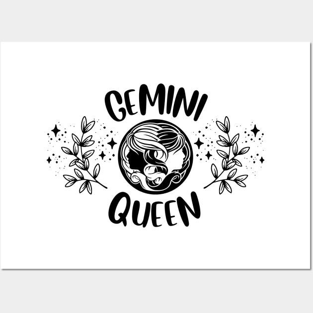 Gemini Queen Wall Art by teresawingarts